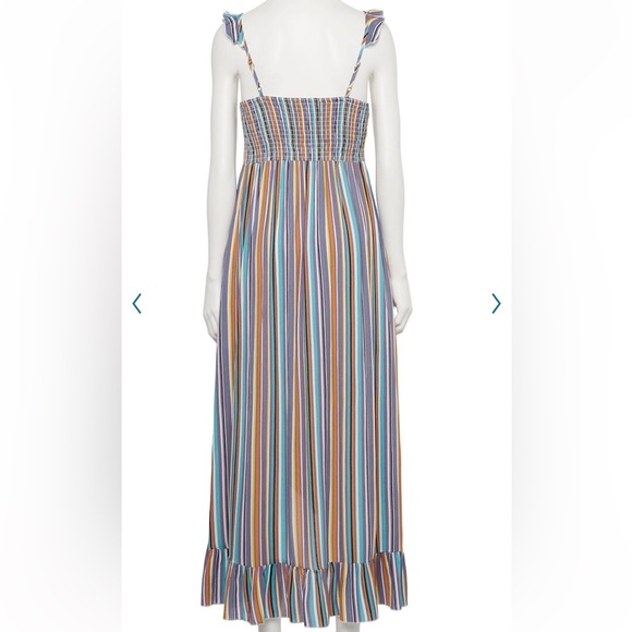 NWT Striped Ruffled Maxi Dress - Picture 5 of 5